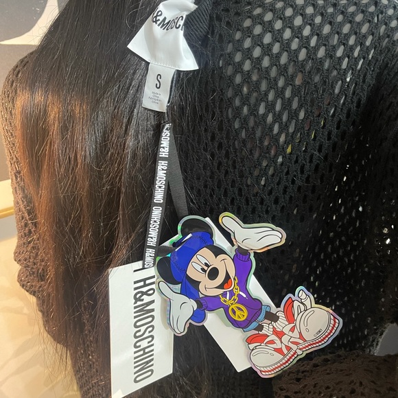 Moschino x H&M Donald & Daisy Duck Merino Wool Mesh Knit Dress - Picture 8 of 9